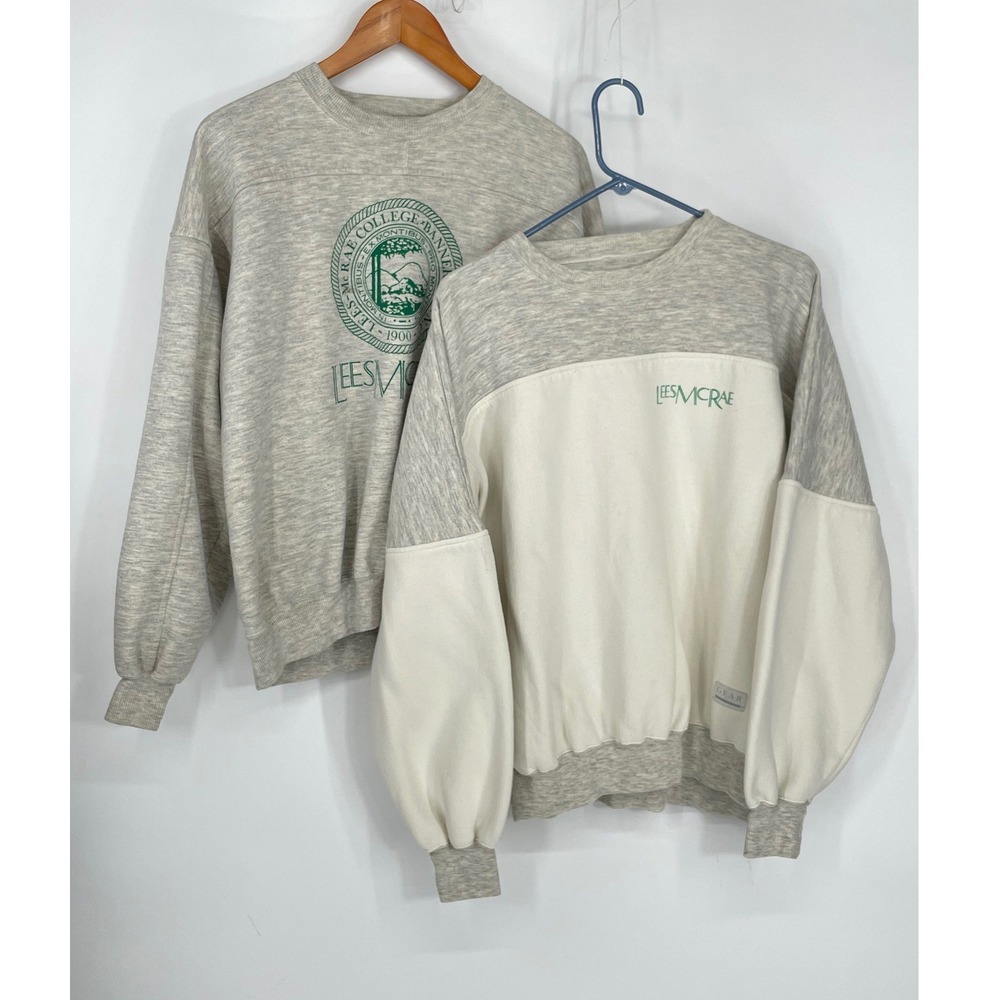Gear For Sports Lees-McRae College Mens Lot of 2 Sweatshirts XL Crewneck Gray